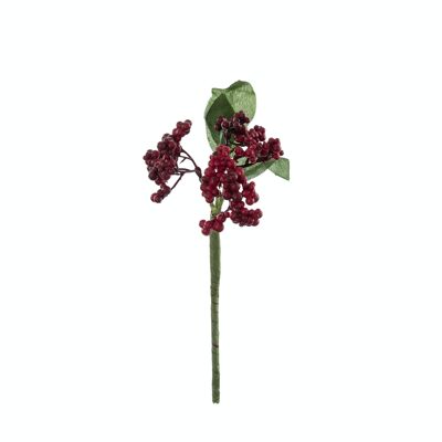 Berry branch, length: 22cm - Red