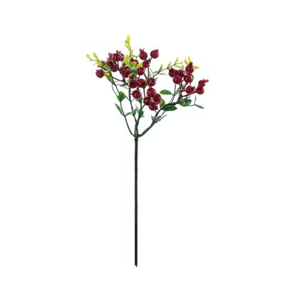 Berry branch, length: 28.5cm - Red