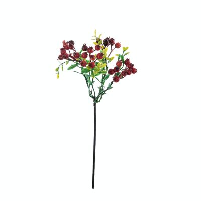 Berry branch, length: 28.5cm - Orange