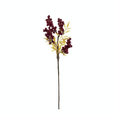 Branche de baie, longueur : 39cm - Rouge