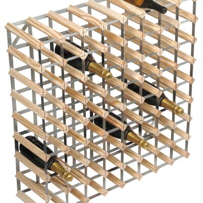 72 Bottle Wine Rack - Natural Pine (self-assembly)