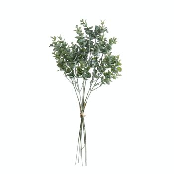 Branche d'eucalyptus artificielle, 42cm de long, 20cm de large - Vert foncé