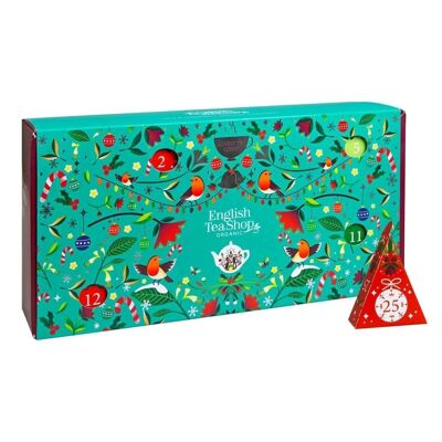 Tea advent calendar "Christmas Vibes only", ORGANIC, 25 pyramid bags