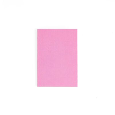 A6 stitched notebook Fuchsia Pink fabric