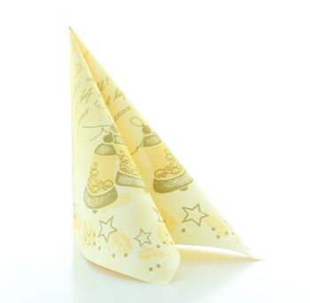 Serviette de Noël Harmony en crème de Linclass® Airlaid 40 x 40 cm, 50 pièces 4
