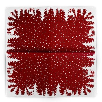 Serviette de Noël Marvin à Bordeaux en Linclass® Airlaid 40 x 40 cm, 50 pièces 4