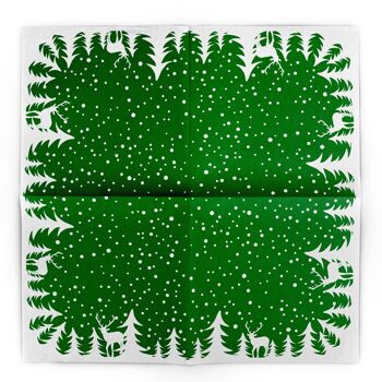 Serviette de Noël Marvin en vert de Linclass® Airlaid 40 x 40 cm, 50 pièces 4