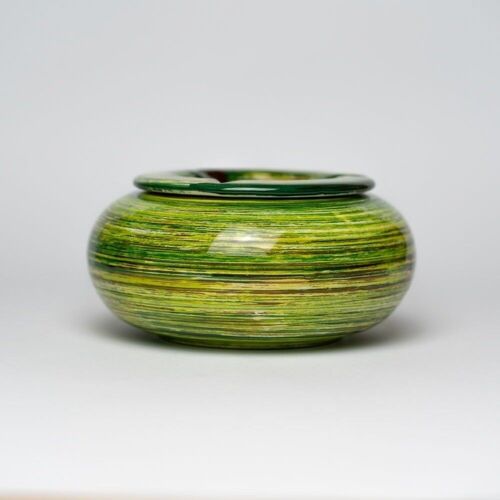 Cenicero de cerámica 15cm, antiolores / Verde - AMAZONAS
