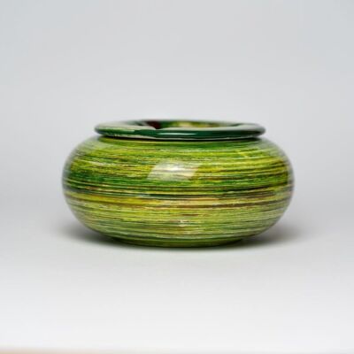 Posacenere in ceramica 15cm, antiodore / Verde - AMAZON