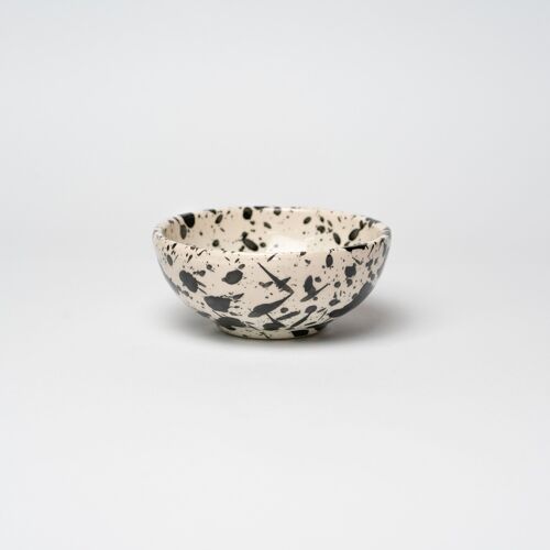 Mini Bowl de cerámica Ø9 / Blanco y negro - GALAXY