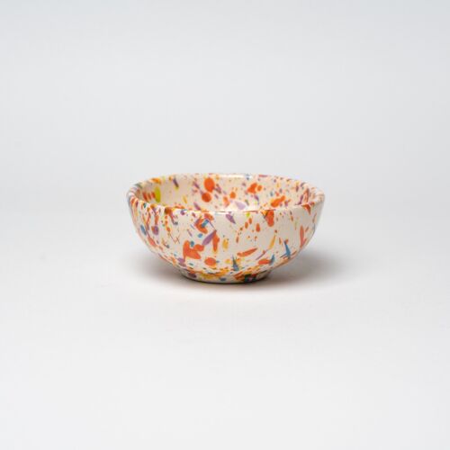 Mini Bowl de cerámica Ø9 / Naranja multicolor - CARNAVAL