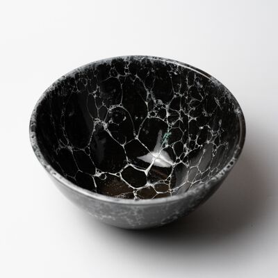 Elegant ceramic salad bowl Ø21cm 1,5L / Black EBANO