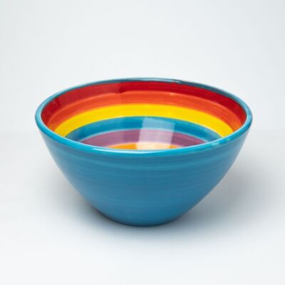 Large ceramic salad bowl 1.5l - Ø21cm / Multicolor IRIS