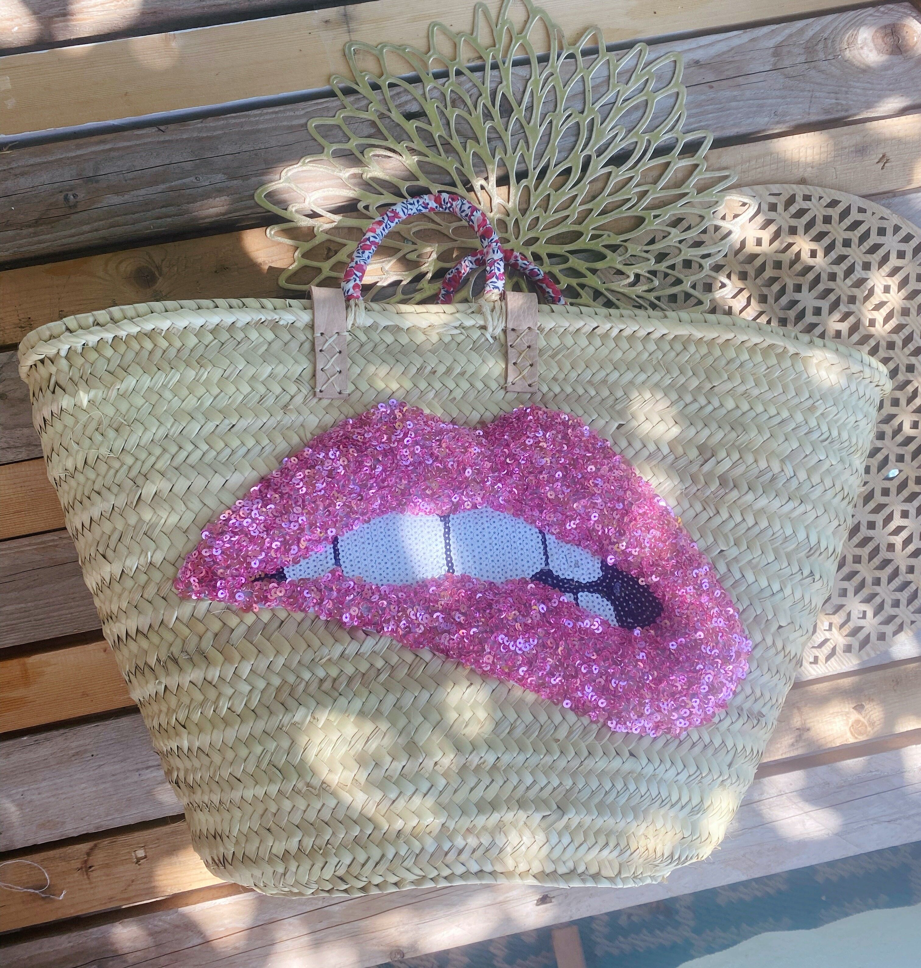 Cesto grande bocca rosa