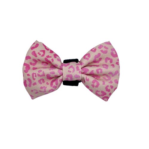 Ombre Leopard Dog Bow
