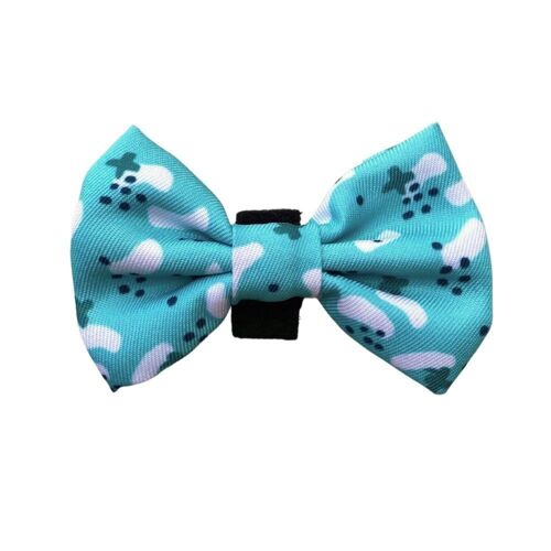 Teal Deal Dog Bow