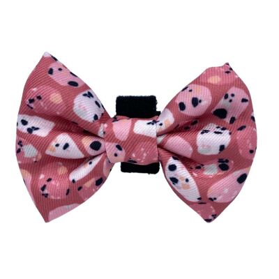 Pink Terrazzo Dog Bow