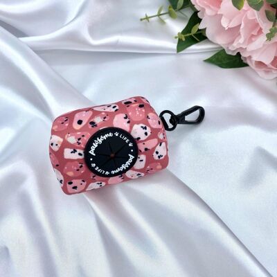 Rosa Terrazzo Poop Bag Halter