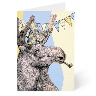 Moose Birthday Card/Congratulations Card