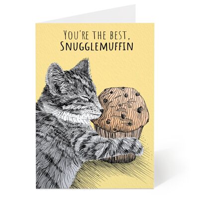 Kuschelmuffin-Liebes- und Freundschaftskarte