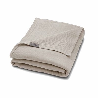 Muslin Summer Blanket "Josephin" • Stone