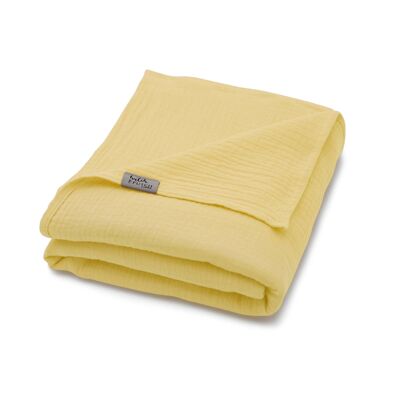 Muslin summer blanket "Josephin" • Lemon