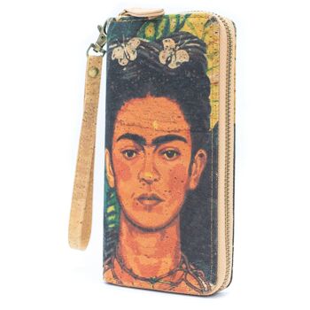 Portefeuille classique à glissière en liège Frida Art - BAG-2076-E 1