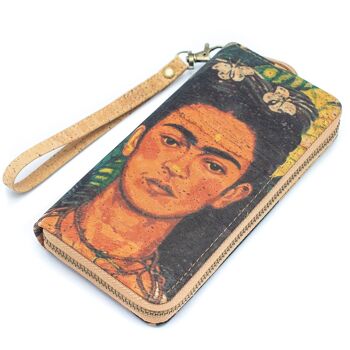 Portefeuille classique à glissière en liège Frida Art - BAG-2076-E 5