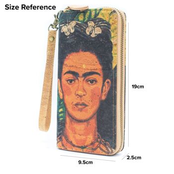 Portefeuille classique à glissière en liège Frida Art - BAG-2076-E 6