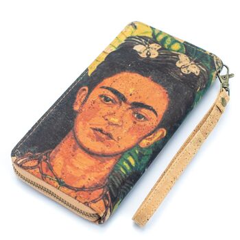 Portefeuille classique à glissière en liège Frida Art - BAG-2076-E 7