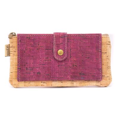 Red wine cork Slim snap wallet BAG-2052-A