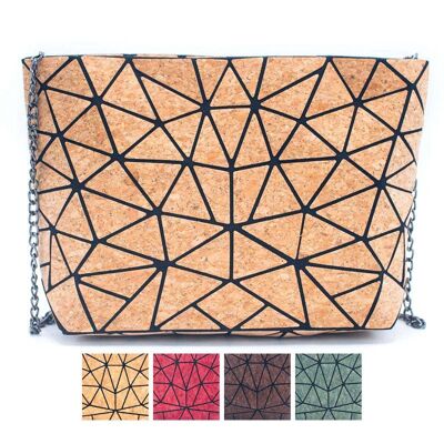 Natural Cork Geometric Chain Crossbody cork Bag  BAG-2027