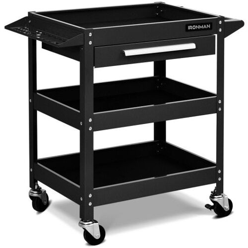 Rolling Tool Cart Cart Mechanic Cabinet Storage Toolbox Organizer mit Schubladenschwarz