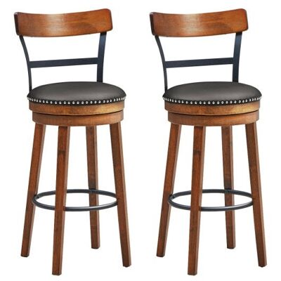 Set von 2 30,5 Zoll Drehscheibe Height Bar Stool