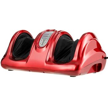 Masseur de pieds Shiatsu thérapeutique avec rouleau à haute intensité rouge ZAS9546