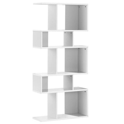 5 Cubes Ladder Regal Corner Bookshelf Display Rack Bücherregal-White