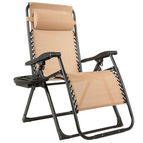 Übergrößere Lounge-Stuhl mit Cup-Inhaber von Hochleistungen für Outdoor-Bege