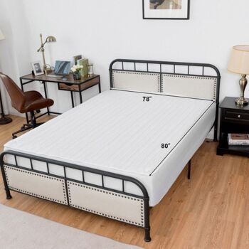 Couvre-matelas chauffant électrique sûr avec 4 tailles 8 températures 10 heures minuterie king size 1