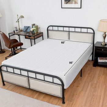 Couvre-matelas chauffant électrique sûr avec 4 tailles 8 températures 10 heures minuterie taille queen 1