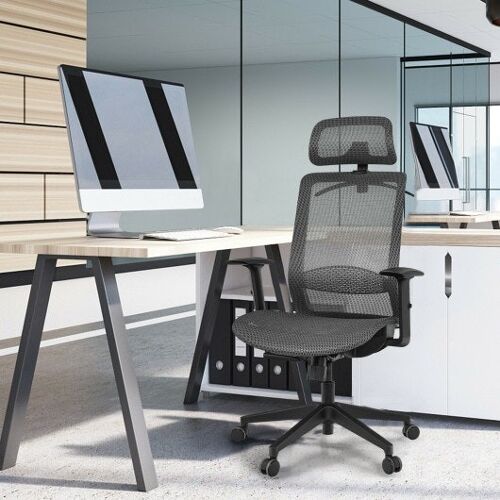Höhenanpassbare ergonomische Mesh Office Stuhl mit Hange-Gray