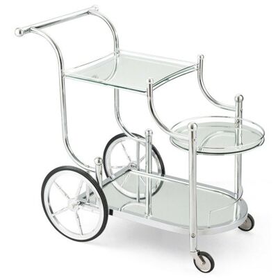Küche Rolling Bar Cart mit temperiertem Glas geeignet für Restaurant und Hotel geeignet