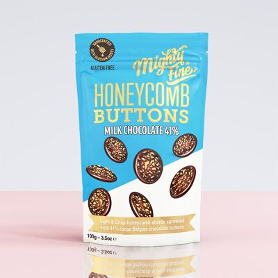 Milk Chocolate Honeycomb Buttons 100g