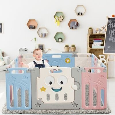 14-Panel-faltbare Baby-Spielstall-Kinder-Aktivität Center-Multicolor