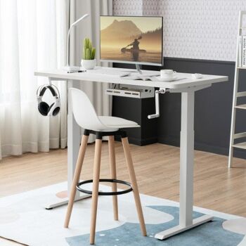 Manivelle SIT SIT TO STILL DESKRAMME hauteur du cadre Debout réglable basic white 1