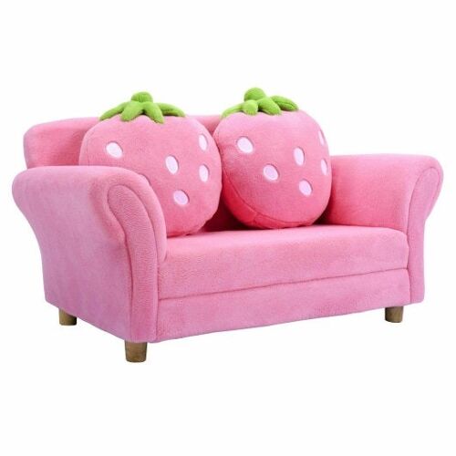 BL/PI Kids Strawberry Armlehre Stuhl Sofa-Pink