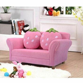 BL/PI Kids Strawberry Arm Chair Sofa-Rose 3
