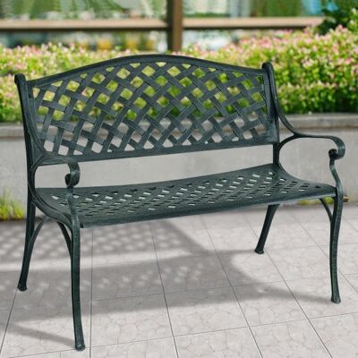 40 -Zoll -Aluminium -Aluminium Antique Garten Terrassenbank