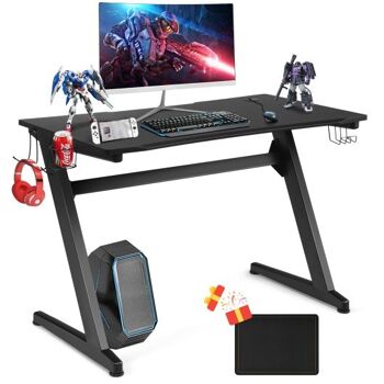 Porte-gobelet et porte-casque Z-Shape Frame E-Sports Gaming Desk 3