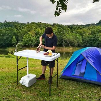 Table de découpe portable pliable pour le nettoyage du poisson 1