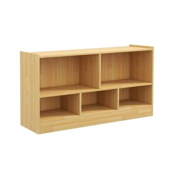 5 Cubbies Organisateur de rangement pour jouets pour enfants avec 5 sections-Jaune 3